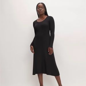 Everlane Black Midi Dress